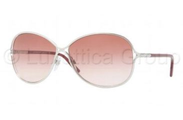 Image of Burberry BE3066 Sunglasses 100513-6013 - Silver Frame, Brown Gradeint Lenses