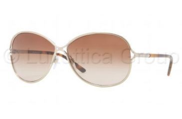 Image of Burberry BE3066 Sunglasses 114513-6013 - Burberry Gold Frame, Brown Gradient Lenses