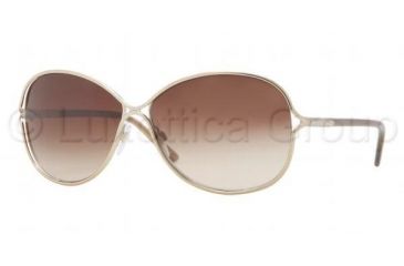 Image of Burberry BE3066 Sunglasses 116513-6013 - Burberry Gold Frame, Brown Gradient Lenses