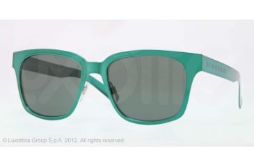 Image of Burberry BE3068 Sunglasses 117771-54 - Green Frame, Green Lenses