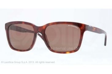 Image of Burberry BE4150 Sunglasses 334973-58 - Havana Frame, Brown Lenses