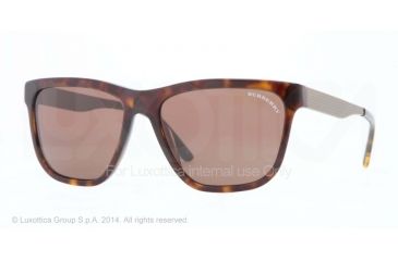 Image of Burberry BE4163 Sunglasses 300273-56 - Tortoise Frame, Brown Lenses