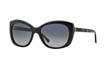 Image of Burberry BE4164 Sunglasses 3001T3-55 - Black Frame, Polar Grey Gradient Lenses
