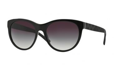 Image of Burberry BE4182 Sunglasses 30018G-56 - Black Frame, Gray Gradient Lenses