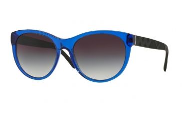 Image of Burberry BE4182 Sunglasses 34978G-56 - Blue Frame, Grey Gradient Lenses