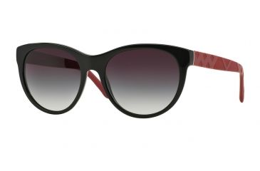 Image of Burberry BE4182 Sunglasses 34988G-56 - Black Frame, Grey Gradient Lenses