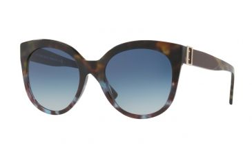 Image of Burberry BE4243 Sunglasses 36364L-55 - Green Havana/blue Havana Frame, Blue Gradient Lenses
