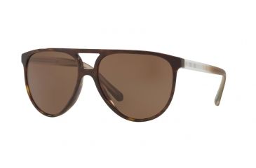 Image of Burberry BE4254F Sunglasses 300273-58 - Dark Havana Frame, Brown Lenses