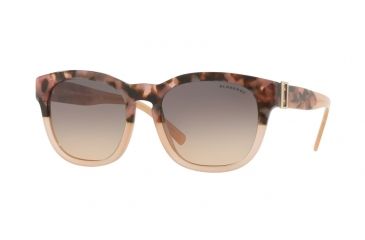 Image of Burberry BE4258F Sunglasses 3678G9-56 - Brown Havana/pink Frame, Light Brown Gradient Grey Lenses