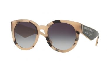 Image of Burberry BE4260F Sunglasses 36928G-54 - Light Horn Frame, Grey Gradient Lenses