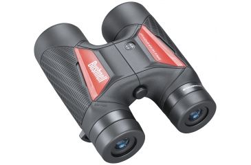 Image of Bushnell 10X40 Spectator Sport Roof Permafocus Binoculars, Black/Red, BS11040