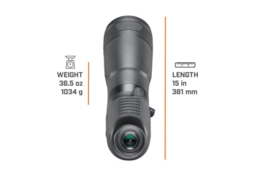 Image of Bushnell 20-60x65 Trophy Xtreme Spotting Scope, 0.67 in, Fully Multi-Coated, Black, 887520B