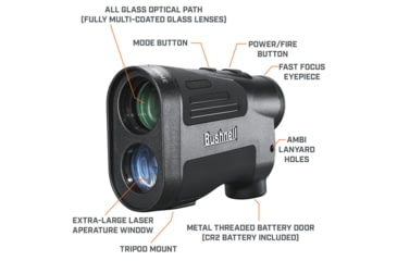 Image of Bushnell 6x24mm Prime 1800 Black Active Display/tripod Mount, Box 5l - LP1800AD