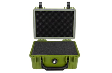 Image of Bushnell 9.12in Compact Waterproof Hard Camera Case with Foam, Green, Compact, BN00042-GRN