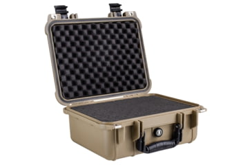 Image of Bushnell Compact 13.37in Waterproof Gear Hard Case w/ Foam, Tan, Standard, BN00001-TAN