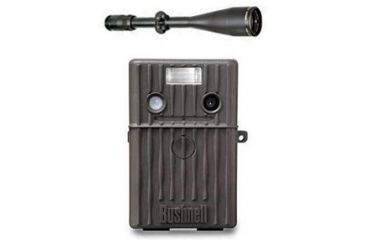Image of Bushnell 119835c Scout 5MP Trail Camera and Bushnell Elite 3200 3-9x50 Rifle Scope Kit