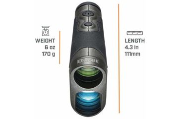 Image of EDEMO Bushnell Engage 6x24mm Laser Rangefinder, 1700 Yd, Advanced Target Detection, Black, Box 5L, LE1700SBL, EDEMO1