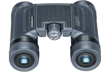 Image of Bushnell H2O 10x25mm Roof WP/FP Binocular, Twist Up Eyecups, Box 6L, Dark Blue, 130105R