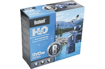 Image of Bushnell H2O 12x42mm Porro WP/FP Binocular, Twist Up Eyecups, Box 6L, Dark Blue, 134212R