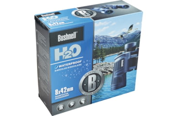 Image of Bushnell H2O 8x42mm Porro WP/FP Binocular, Twist Up Eyecups, Box 6L, Dark Blue, 134218R