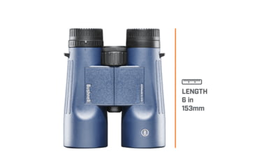 Image of Bushnell H2O 8x42mm Roof WP/FP Binocular, Twist Up Eyecups, Box 6L, Dark Blue, 158042R