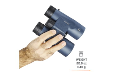 Image of Bushnell H2O 8x42mm Roof WP/FP Binocular, Twist Up Eyecups, Box 6L, Dark Blue, 158042R