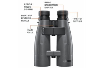 Image of Bushnell Match Pro ED 15x56mm Abbe-Koenig Prism Binoculars, Black, small, BMP1556G