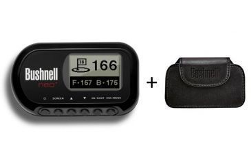 Image of Bushnell Neo Plus Golf GPS Rangefinder, Black 368150 w/ Bushnell Neo Golf GPS Rangefinder Carry Case 367805
