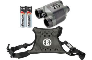Image of Bushnell Night Vision 2.5x42 Binocular Kit w/ 2PK Energizer AA Batteries and Deluxe Binocular Harness