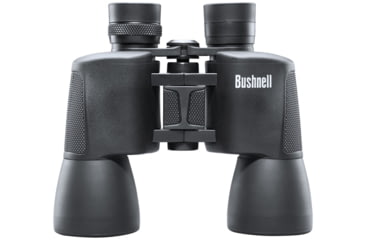 Image of Bushnell PowerView WA 10x50 Porro Prism Binoculars, BK7, Black, Box Pack, 131056