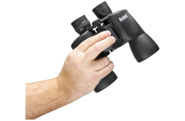 Image of Bushnell PowerView WA 10x50 Porro Prism Binoculars, BK7, Black, Box Pack, 131056