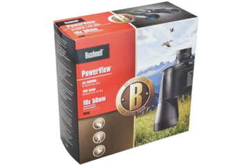 Image of Bushnell PowerView WA 10x50mm Porro Prism Binoculars, Box Pack, Black, 131056