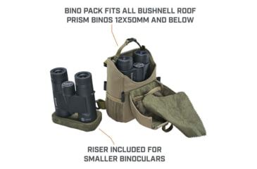 Image of Bushnell Vault Modular Optics Protection System Binocular Pack, Green, BABINPCT