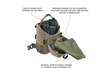 Image of Bushnell Vault Modular Optics Protection System Binocular Pack, Green, BABINPCT