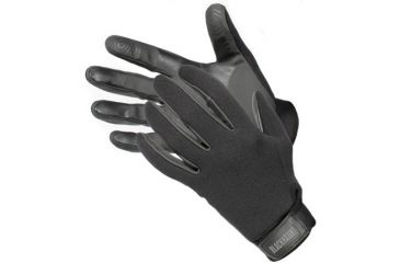 Image of Blackhawk Neoprene Patrol Gloves, Adjustability: Adjustable Hook and Loop, Application: Patrol, Color: Black, Fabric/Material: Nomex, Nylon, Leather, Kevlar, Neoprene, Fastener/Closure Type: Hook and Loop, Gender: Unisex, Tactical: Yes