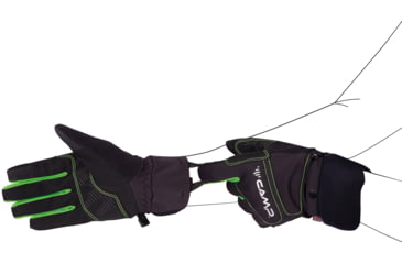 Image of C.A.M.P. G Comp Warm Gloves, Black/Green, Small, 3396S