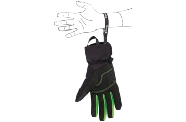 Image of C.A.M.P. G Comp Warm Gloves, Black/Green, Small, 3396S