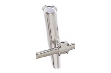 Image of C.E. Smith Mid Mount 2-Way Clamp Rod Holder - Silver - 1-7/8" 29067