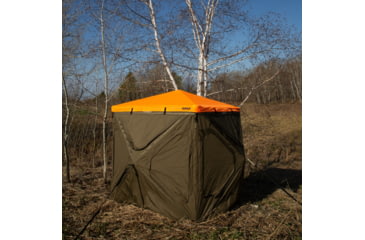 Image of Cage Permanent Hub Blinds Blaze Orange Safety Cap, For Use With R30 Permanent Hub Blind, Safety During Hunting, Attaches Quickly and Easily, Blaze Orange, CBA700, Blaze Orange, CBA700