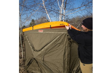Image of Cage Permanent Hub Blinds Blaze Orange Safety Cap, For Use With R30 Permanent Hub Blind, Safety During Hunting, Attaches Quickly and Easily, Blaze Orange, CBA700, Blaze Orange, CBA700