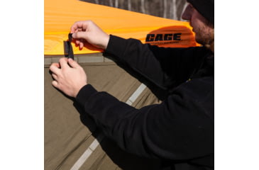 Image of Cage Permanent Hub Blinds Blaze Orange Safety Cap, For Use With R30 Permanent Hub Blind, Safety During Hunting, Attaches Quickly and Easily, Blaze Orange, CBA700, Blaze Orange, CBA700