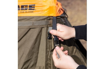 Image of Cage Permanent Hub Blinds Blaze Orange Safety Cap, For Use With R30 Permanent Hub Blind, Safety During Hunting, Attaches Quickly and Easily, Blaze Orange, CBA700, Blaze Orange, CBA700