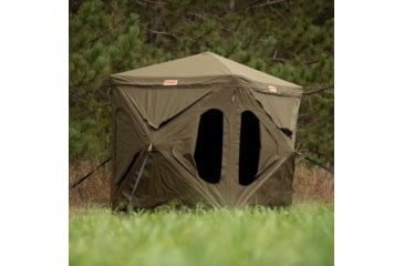 Image of Cage Permanent Hub Blinds Cage R30 Permanent Hub Blind, Olive Tan, 76 x 66 x 66, CBR30T