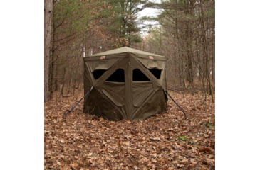 Image of Cage Permanent Hub Blinds Cage R30 Permanent Hub Blind, Olive Tan, 76 x 66 x 66, CBR30T