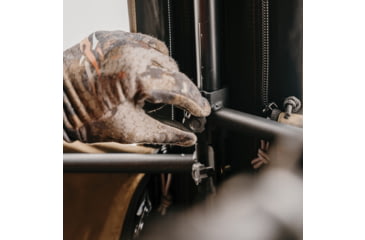 Image of Cage Permanent Hub Blinds Permanent Hub Blinds, Shooting Rail Kit, For Use With R30 Permanent Hub Blind, Attaches Quickly and Easily, 3 pack, Black, CBA702