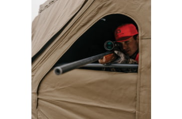 Image of Cage Permanent Hub Blinds Permanent Hub Blinds, Shooting Rail Kit, For Use With R30 Permanent Hub Blind, Attaches Quickly and Easily, 3 pack, Black, CBA702