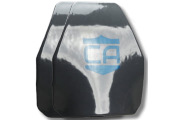 Image of Caliber Armor AR550 Level III+ PolyShield Armor Plate - Pack of 2, Shooter Cut, Multi-Curved, 10x12 inch, 19-AR550-1012-SPC-SET