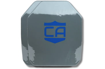 Image of Caliber Armor AR550 Level III+ PolyShield Armor Plate - Pack of 2, SAPI Cut, Multi-Curved, 10x12 inch, 19-AR550-1012S-SPC-SET