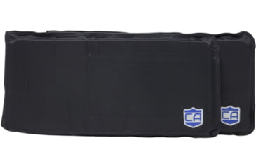 Image of Caliber Armor CaliberX Level IIIA DuPont Kevlar Soft Armor Side Plate - Pack of 2, 4.5x10 inch, Black, Non-Curved, SAPI, 19-CALX-4.5X10-SP