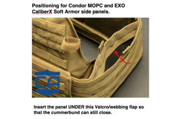 Image of Caliber Armor CaliberX Level IIIA DuPont Kevlar Soft Armor Side Plate - Pack of 2, 4x6 inch, Black, Non-Curved, SAPI, 19-CALX-4X6-SP